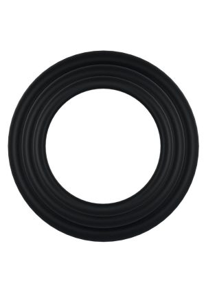 Rock Solid Tri-Pack Rubber Gasket Cock Ring - Black