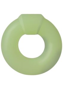 Rock Solid The Mega Ring Glow in the Dark Silicone Cock Ring - Green