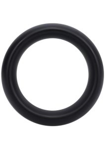 Rock Solid The Silicone Collar Cock Ring - Medium - Black