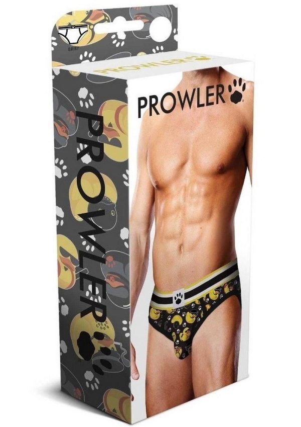 Prowler Spring/Summer 2023 BDSM Rubber Ducks Brief - Large - Black/Yellow