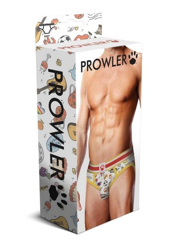 Prowler Spring/Summer 2023 Barcelona Brief - Large - White/Multicolor