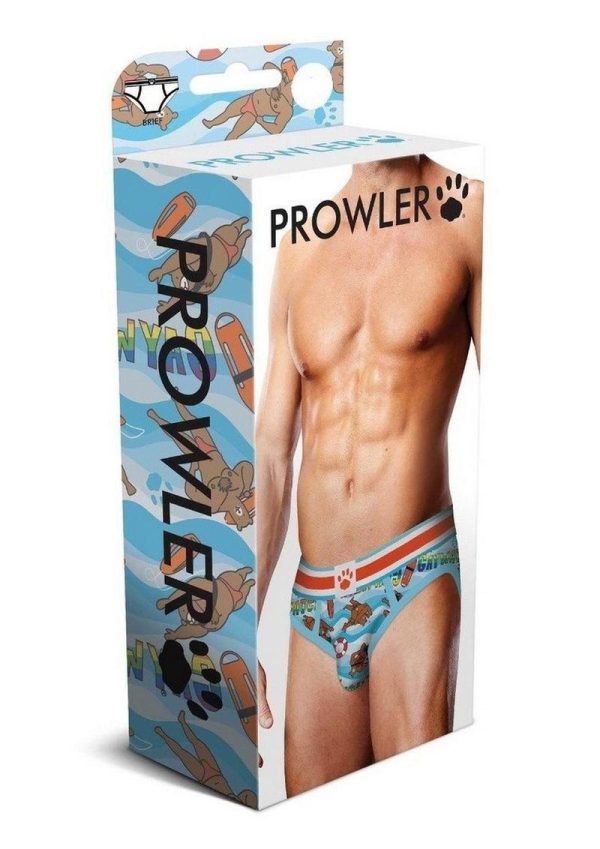 Prowler Spring/Summer 2023 Gaywatch Bears Brief - Medium - Blue/Orange