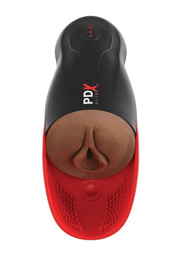 PDX Elite Fuck-O-Matic 2 Stroker Rechargeable Masturbator - Black/Chocolate