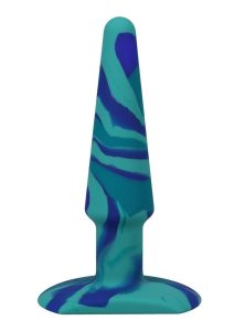 A-Play Groovy Silicone Anal Plug 5in - Blue