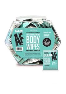 Clean AF Individual Body Wipes (96 per Bowl)