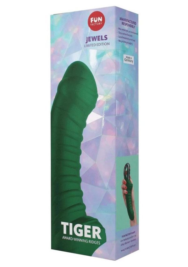 Tiger G5 Jewels Limited Edition Silicone Vibrator - Emerald Green