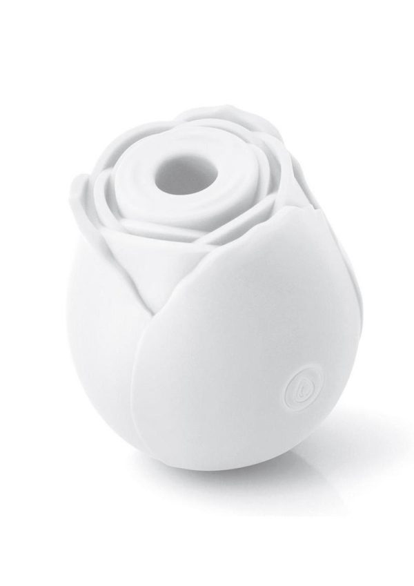 Inya The Rose Silicone Rechargeable Glow in the Dark Clitoral Stimulator - White