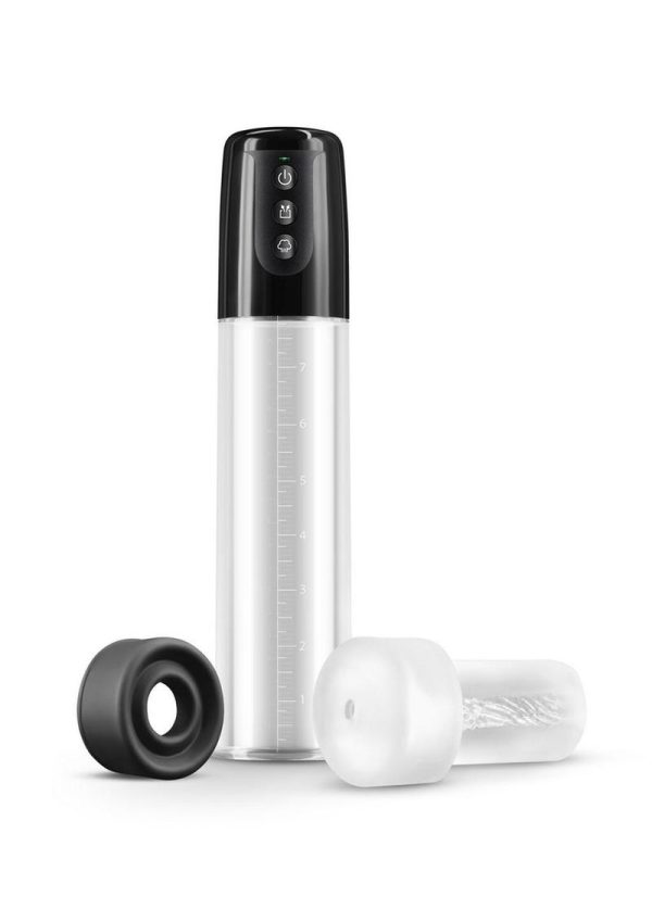 Enlarge Atlas Battery Operated Penis Pump - Black/Clear