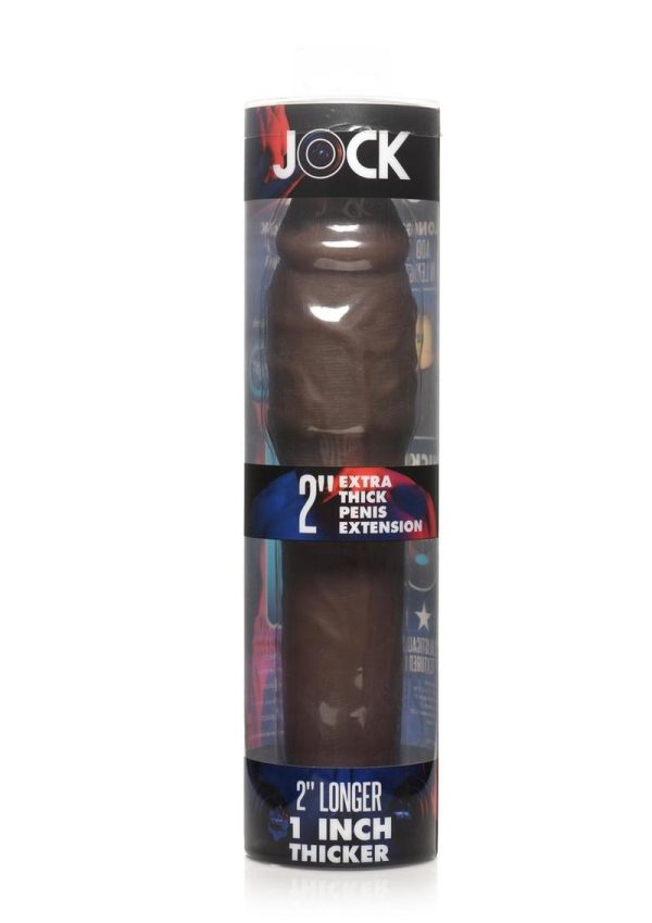 JOCK Extra Thick Penis Extension Sleeve 2in - Chocolate