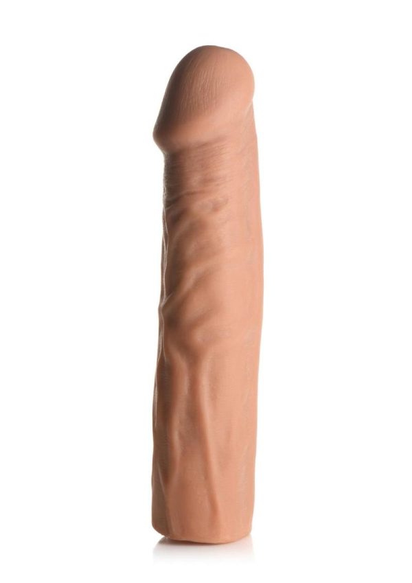 JOCK Extra Long Penis Extension Sleeve 3in - Caramel