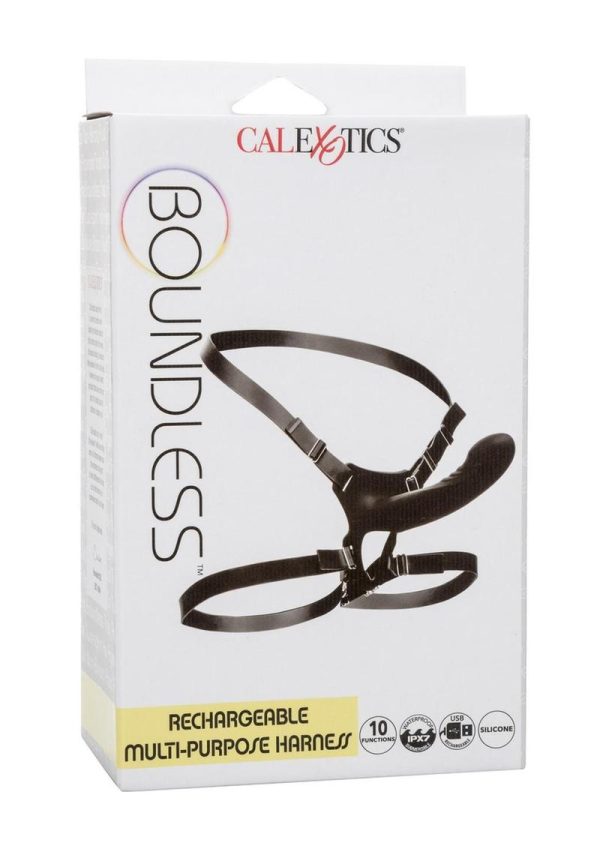 Boundless Rechargeable Multi-Purpose Harness with Silicone Probe - Black