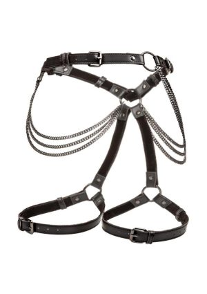 Euphoria Collection Multi Chain Thigh Harness - Black