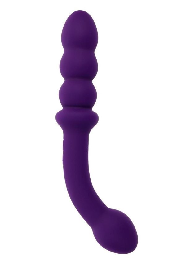 Playboy The Seeker Rechargeable Silicone Dual Vibrator - Purple