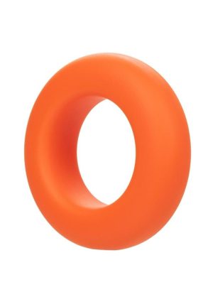 Alpha Liquid Silicone Prolong Cock Ring - Large - Orange