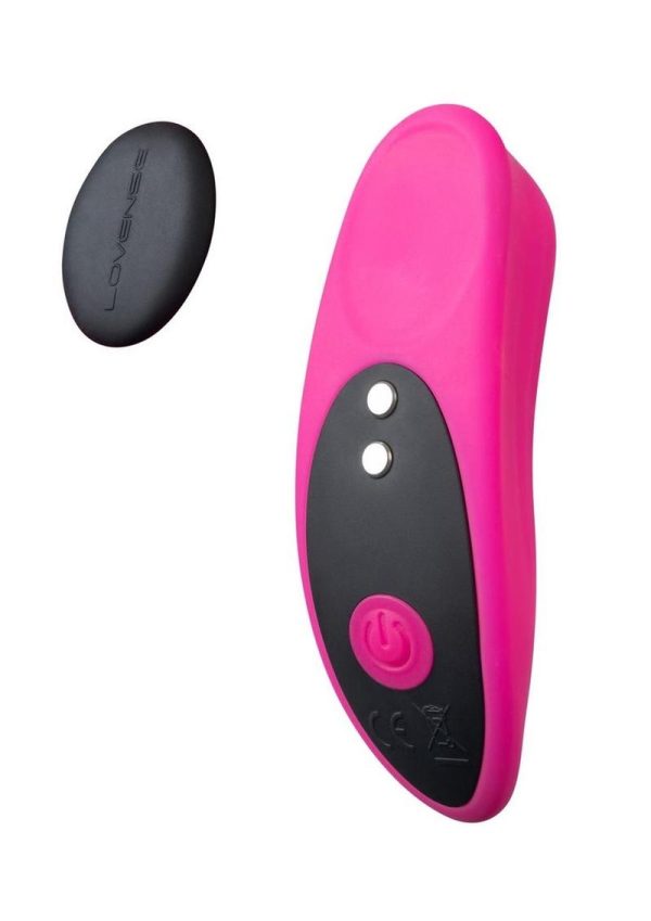 Lovense Ferri App Compatible Silicone Panty Vibrator - Pink/Black