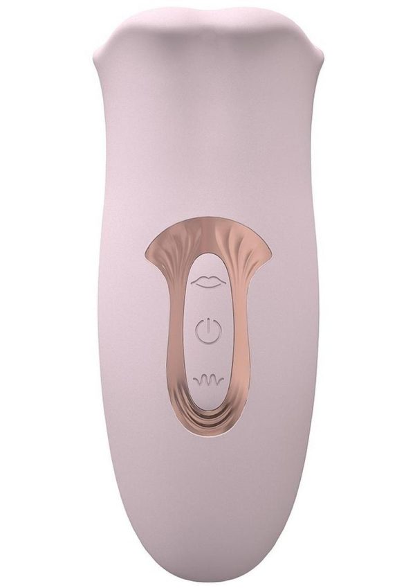 LoveLine Kiss 10 Speed Silicone Rechargeable Suction and Vibrating Mouth - Pink