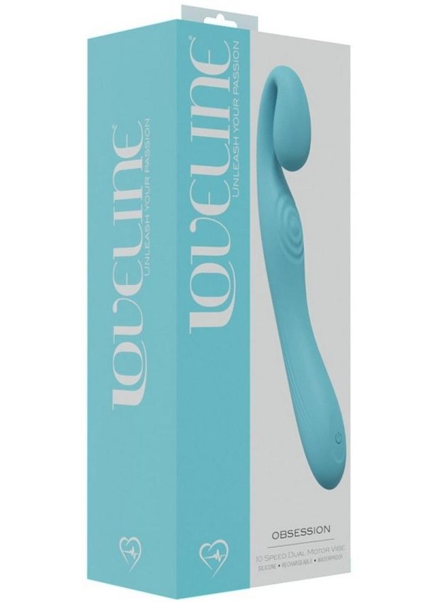 LoveLine Obsession Rechargeable Dual Motor Vibrator - Blue