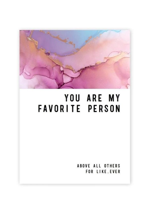 Warm Human 	Favorite Person Greeting Card