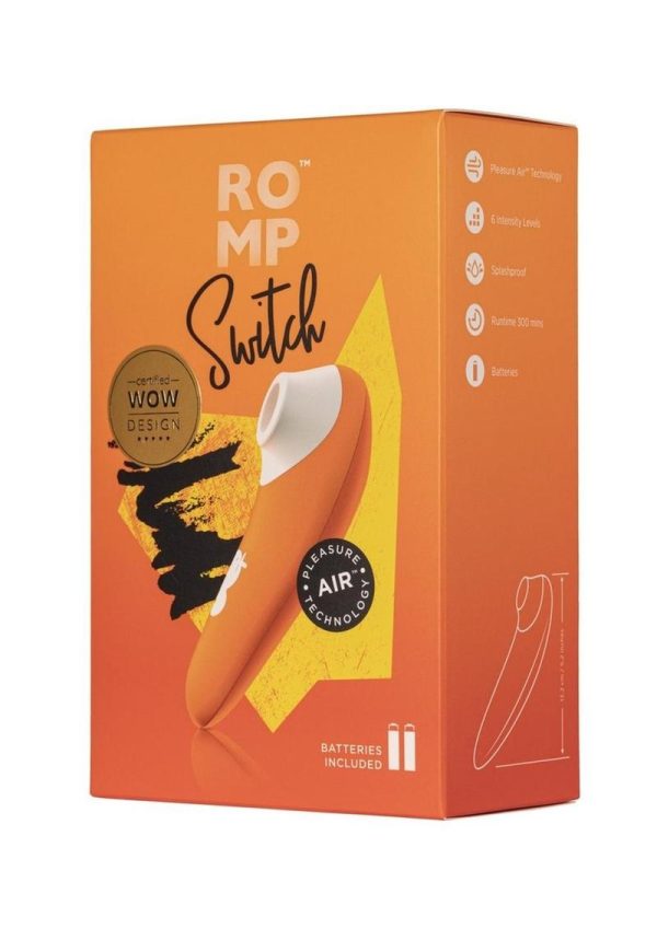 Romp Switch X Clitoral Air Stimulator - Orange/White