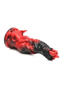 Creature Cocks Mephisto Silicone Dildo - Red/Black