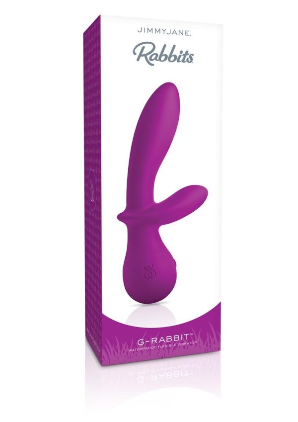 JimmyJane G-Rabbit Rechargeable Silicone Flexible Rabbit Vibrator - Purple