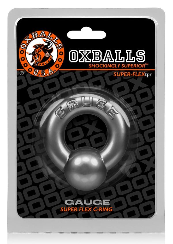 Oxballs Gauge Super Flex Cock Ring - Silver