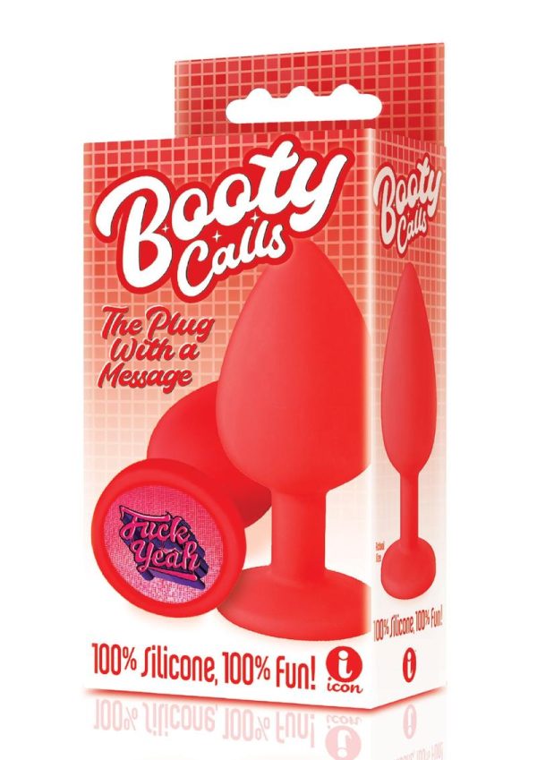 The 9`s - Booty Talk Silicone Butt Plug F Yeah - Red