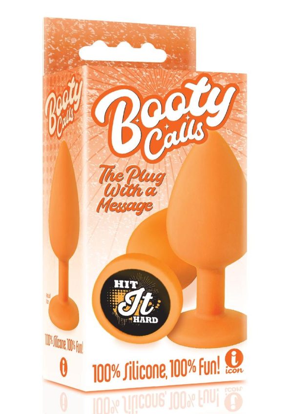 The 9`s - Booty Talk Silicone Butt Plug Hit It Hard - Orange