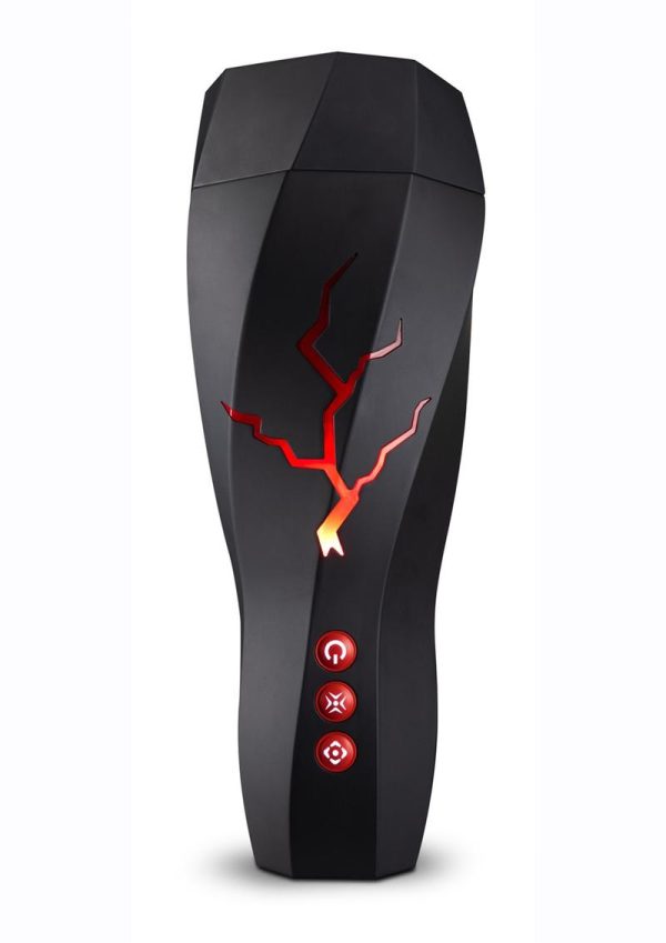 M For Men Storm Rechargeable Masturbator - Black/Red