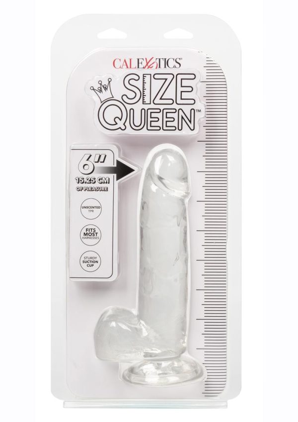 Size Queen Dildo - 6in - Clear