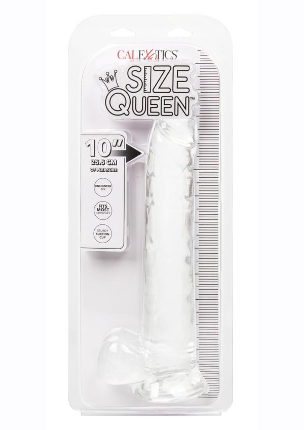 Size Queen Dildo 10in - Clear