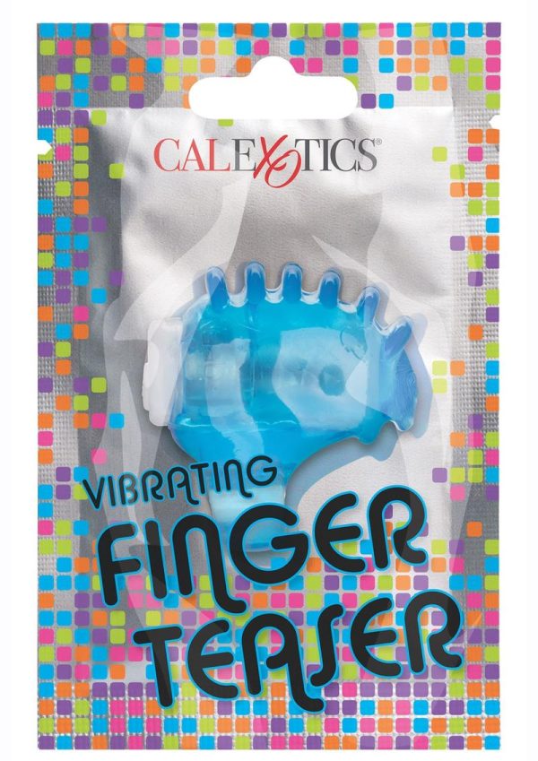 Foil Pack Vibrating Finger Teaser - Blue