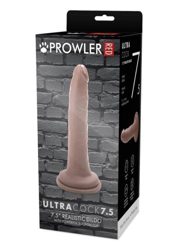 Prowler RED Ultra Cock Realistic Dildo 7.5in - Caramel