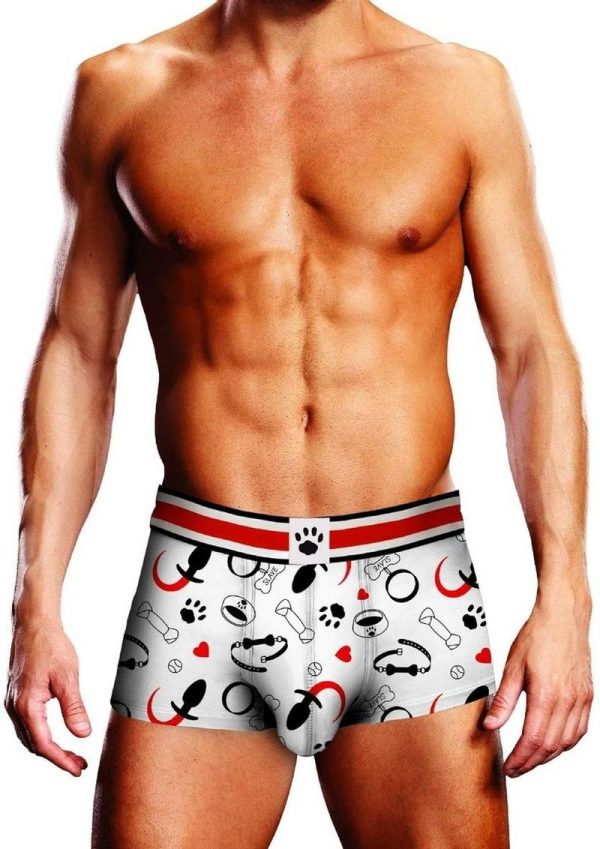 Prowler Puppie Print Trunk - XSmall - White/Black