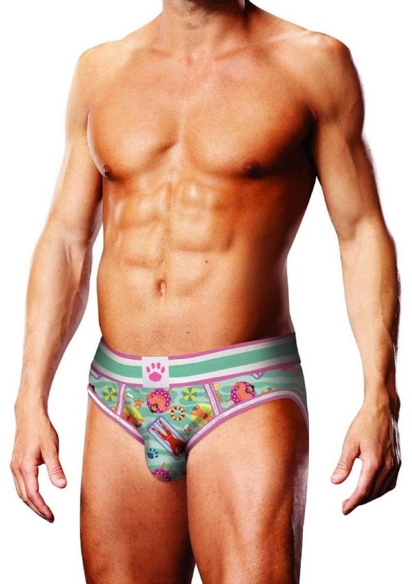 Prowler Swimming Open Brief - XSmall - Blue/Multicolor