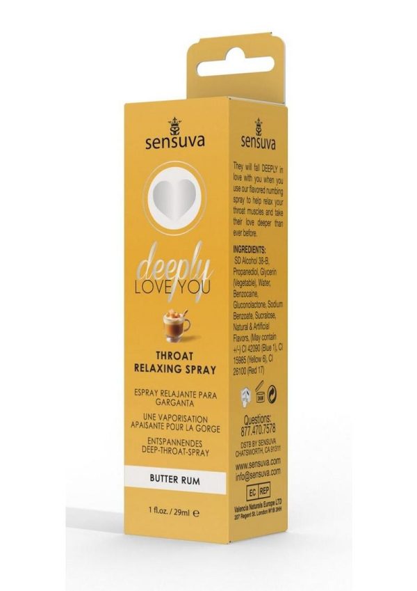 Deeply Love You Throat Relaxing Spray Butter Rum 1oz