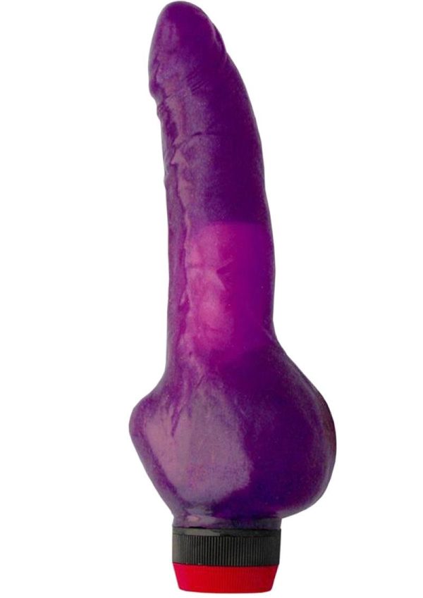 Jelly Caribbean Number 2 Jelly Vibrator 8in - Purple