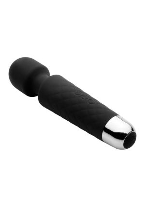 Wand Essentials Deep Velvet Silicone Wand Massager - Black