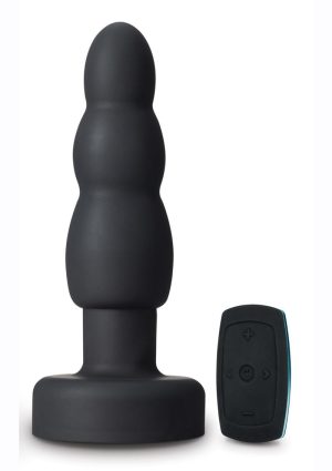 Anal Adventures Platinum Propel Butt Plug - Black