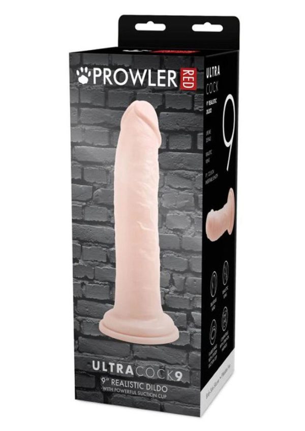 Prowler RED Ultra Cock Realistic Dildo 9in - Vanilla