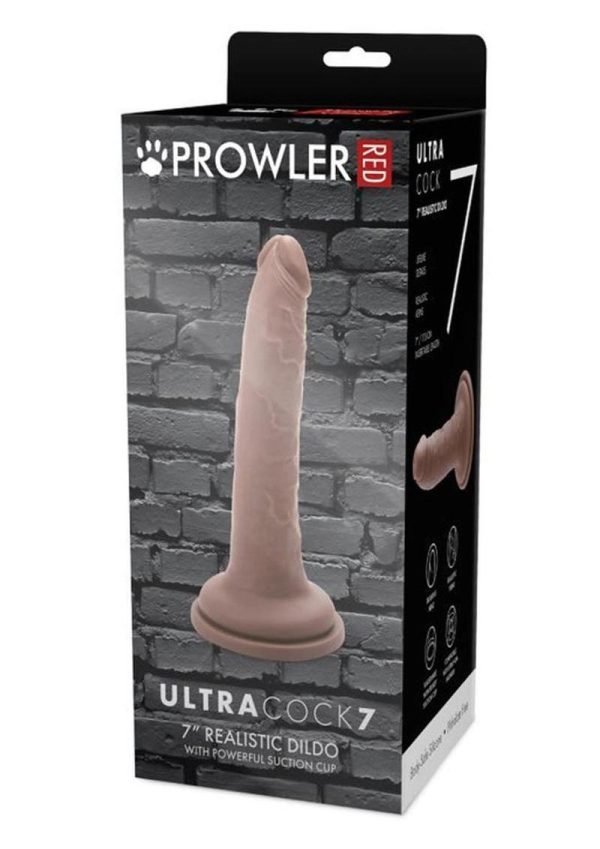 Prowler RED Ultra Cock Realistic Dildo 7in - Caramel