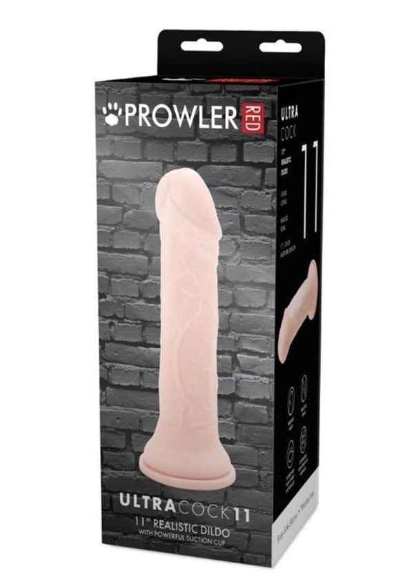 Prowler Red Ultra Cock Realistic Dildo 11in - Vanilla