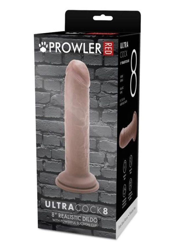 Prowler RED Ultra Cock Realistic Dildo 8in - Caramel