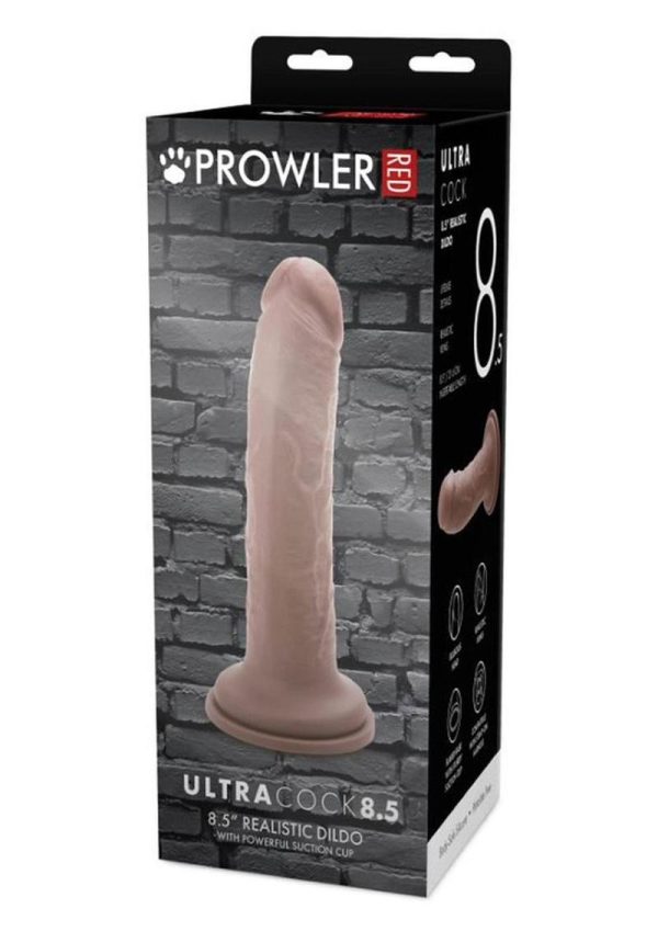 Prowler RED Ultra Cock Realistic Dildo 8.5in - Caramel