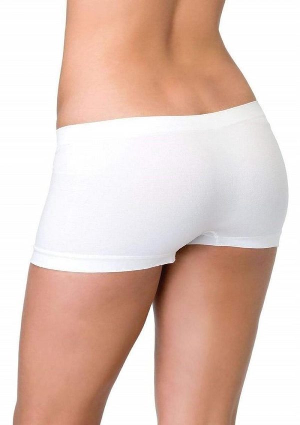 Leg Avenue Seamless Boyshorts - O/S - White