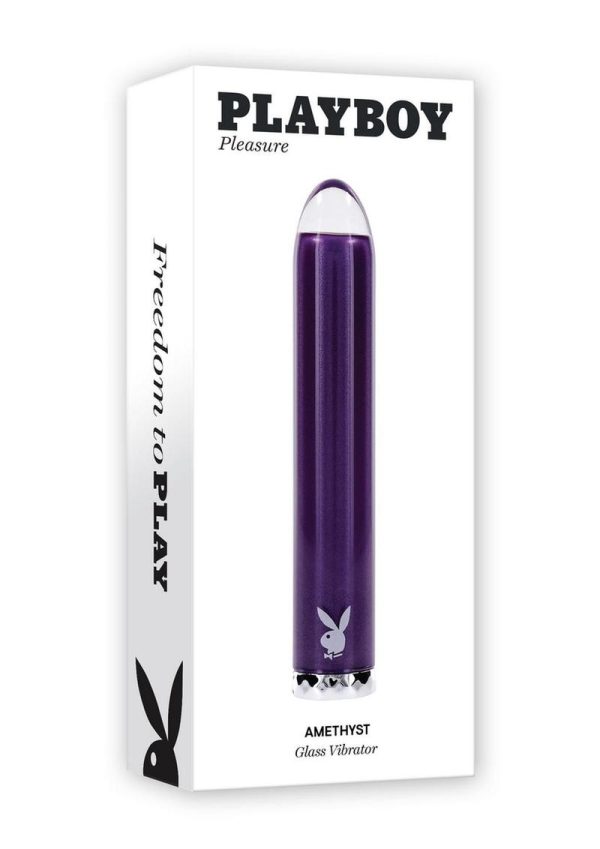 Playboy Amethyst Rechargeable Silicone Vibrator - Purple