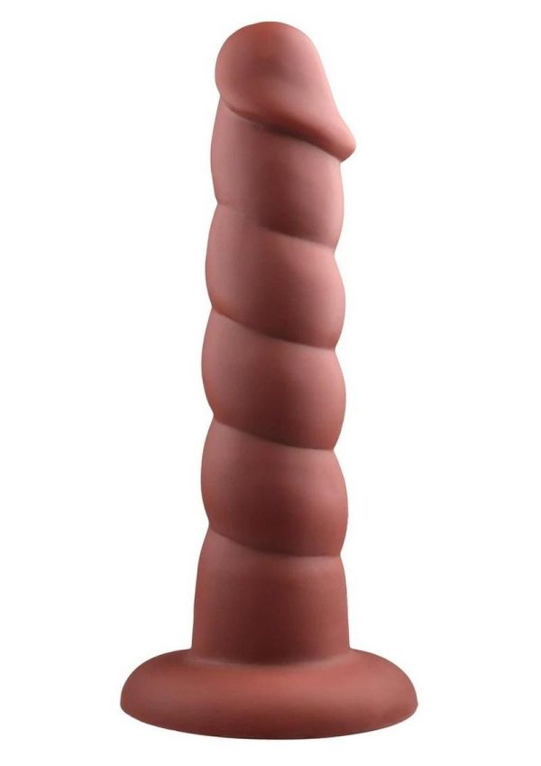 Suga` Daddy Silicone Dildo 9.5in - Chocolate