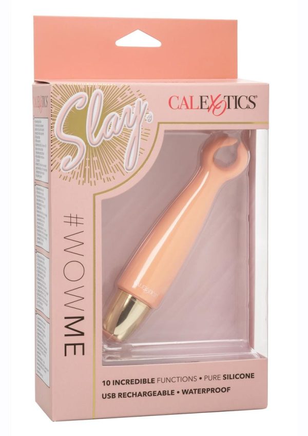 Slay #WowMe Rechargeable Silicone Massager - Orange