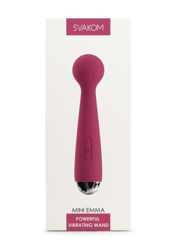 Svakom Mini Emma Rechargeable Silicone Mini Wand - Pink