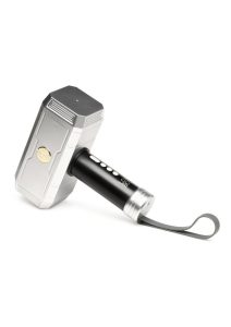 LoveBotz Thunder Rechargeable Stroker Sucking Masturbator - Silver/Black